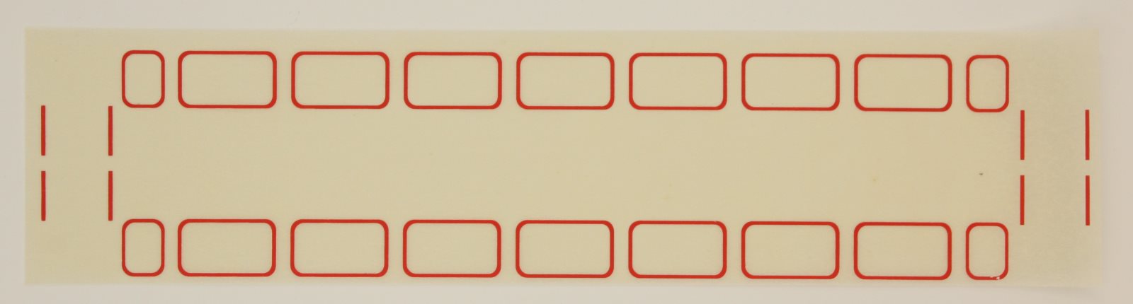 American Flyer TRS0771 Red Circus Windows and Handrails Dry Transfer