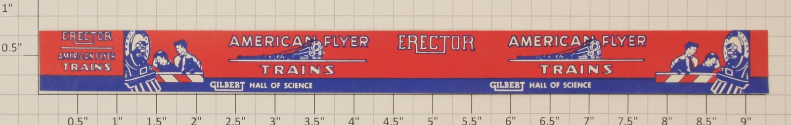 American Flyer 24550-18 American Flyer Erector Piggy Back Trailer Sticker