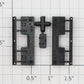 Roundhouse 22495 HO Black Plastic Pilot Kit
