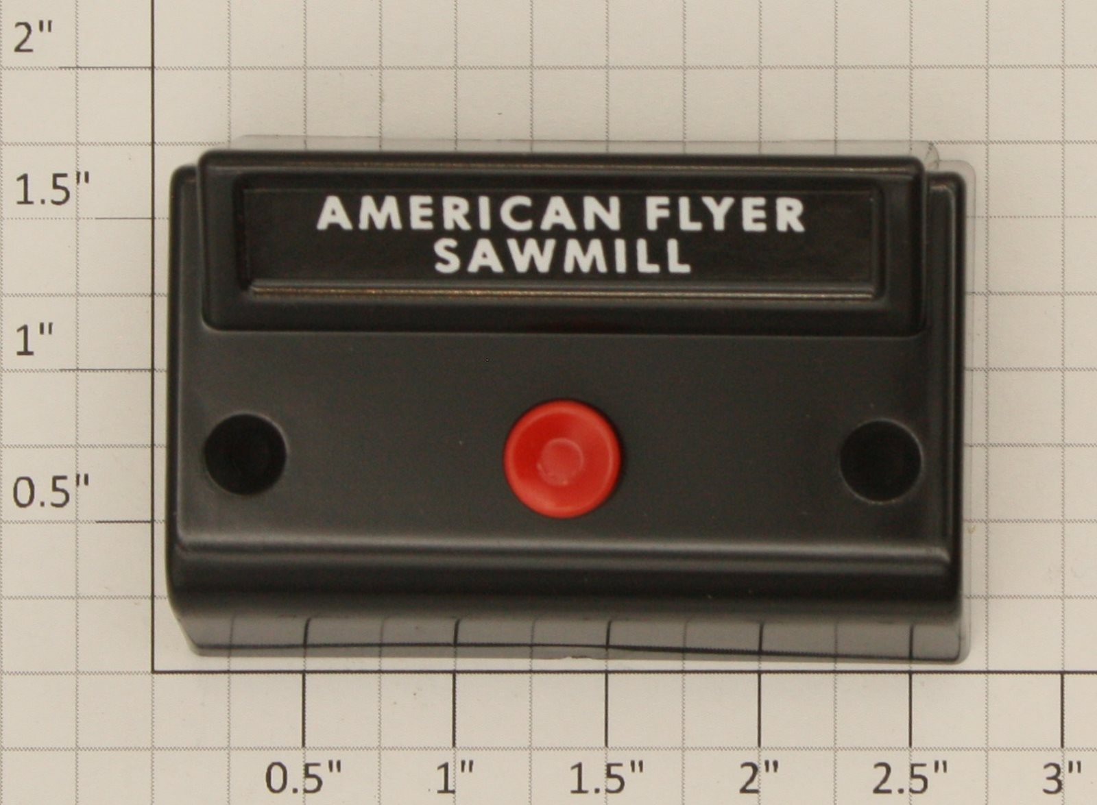 American Flyer XA14A964-N S Gauge Sawmill Control Button with Fahnestock Clips