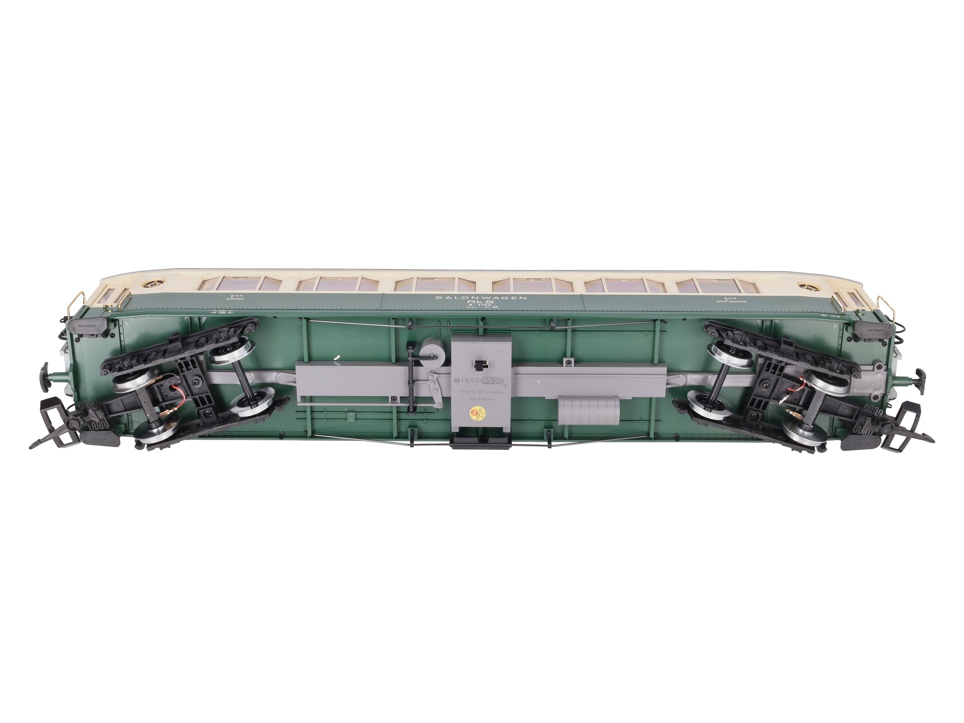 LGB 35650 G Scale RhB Salon Car #1144 - Metal Wheels
