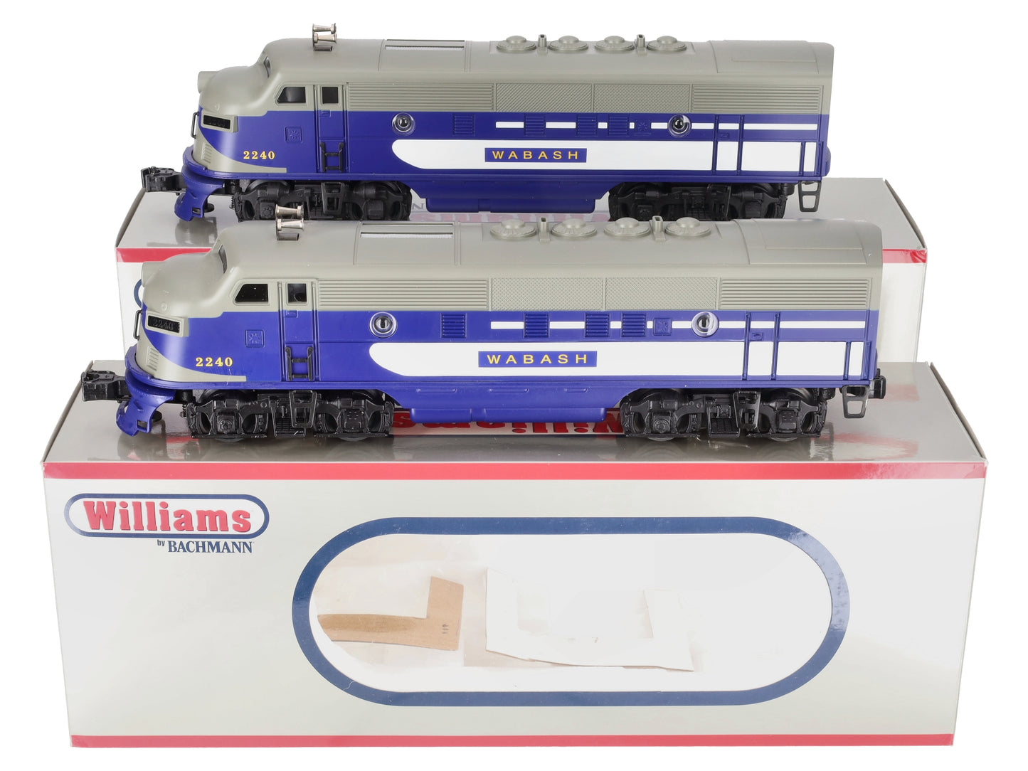 Williams 20199 O Gauge Wabash F-3 AA Powered & Dummy Diesel Locomotive Set