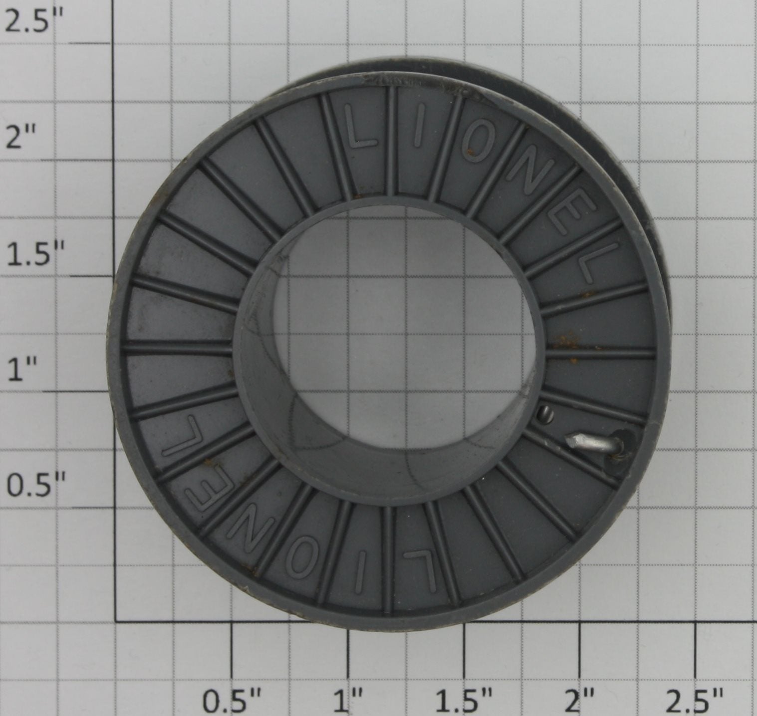 Lionel 6561-9 Gray Cable Reel Chipped with Aluminum Wire
