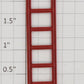 Lionel 814-4 Red 6-Rung Ladder fits 814/2814/216/516