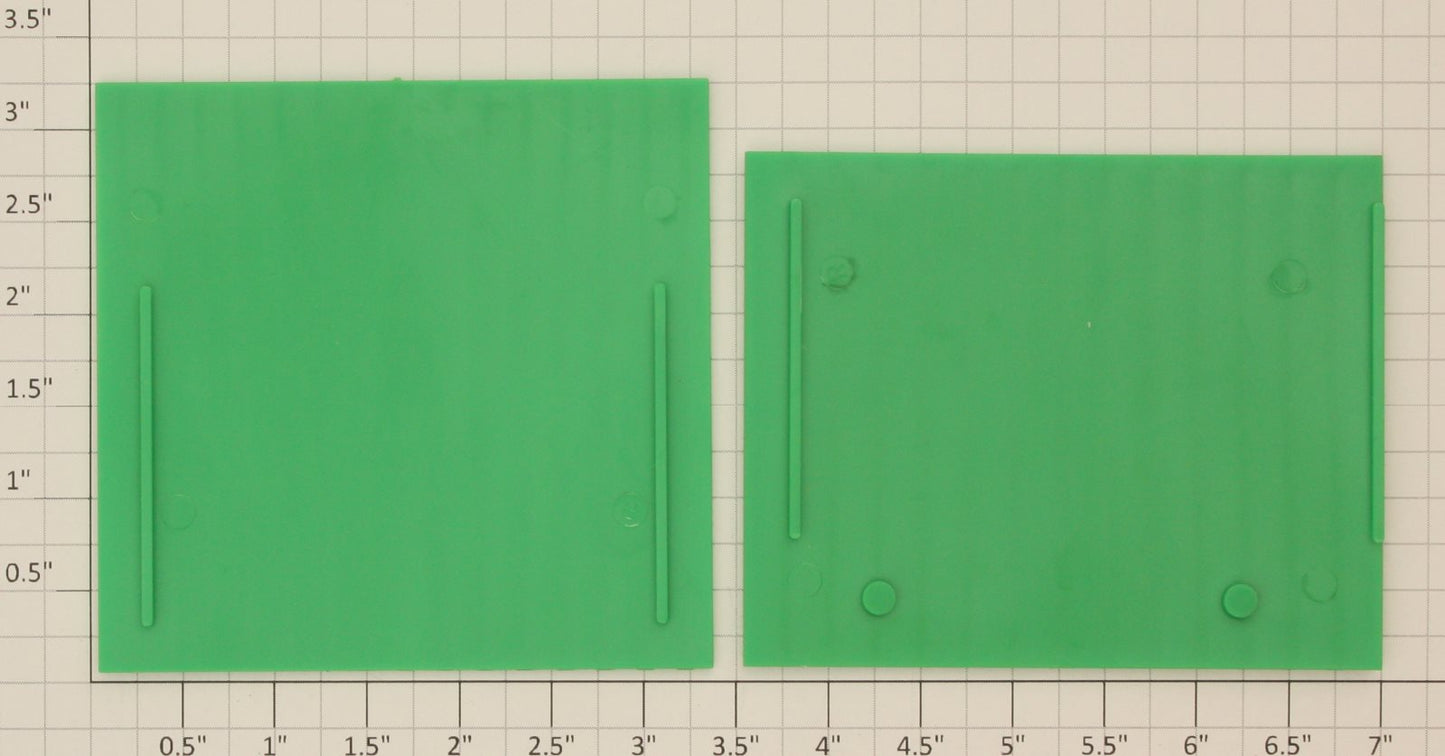American Flyer PA14A700 1 Large & 1 Small Green Plastic Sawmill Roof