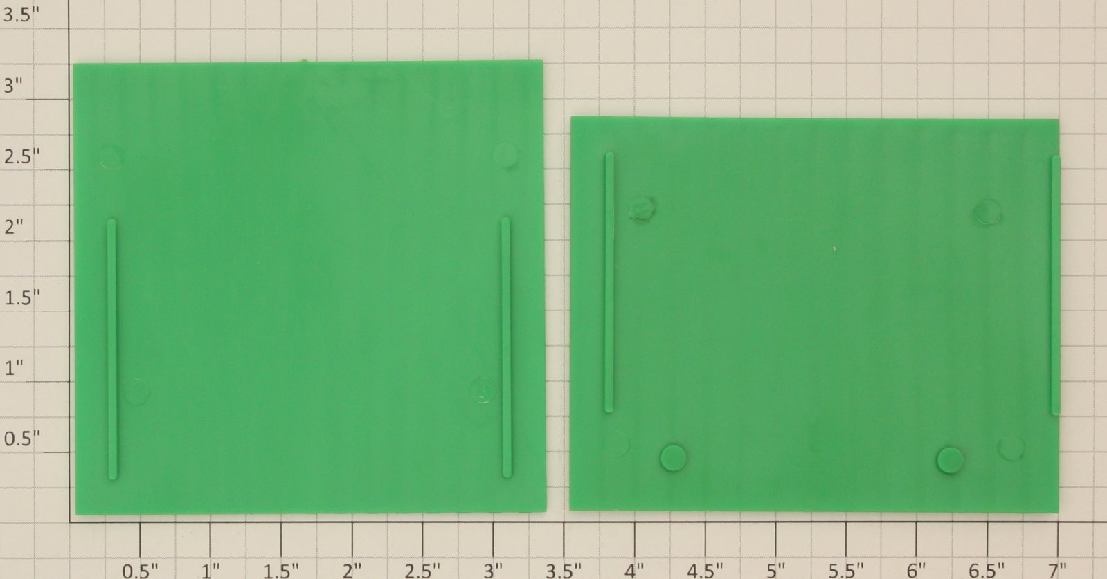 American Flyer PA14A700 1 Large & 1 Small Green Plastic Sawmill Roof