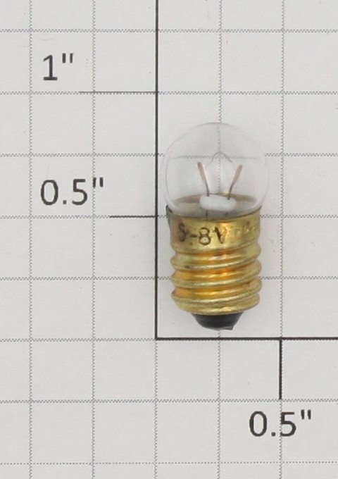 Acme 432 6 Volt Screw Base Clear Large Globe Light Bulb