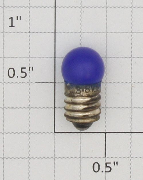 Acme 0606-1 3-8 Volt Mazda Screw Base Blue Translucent Bulb