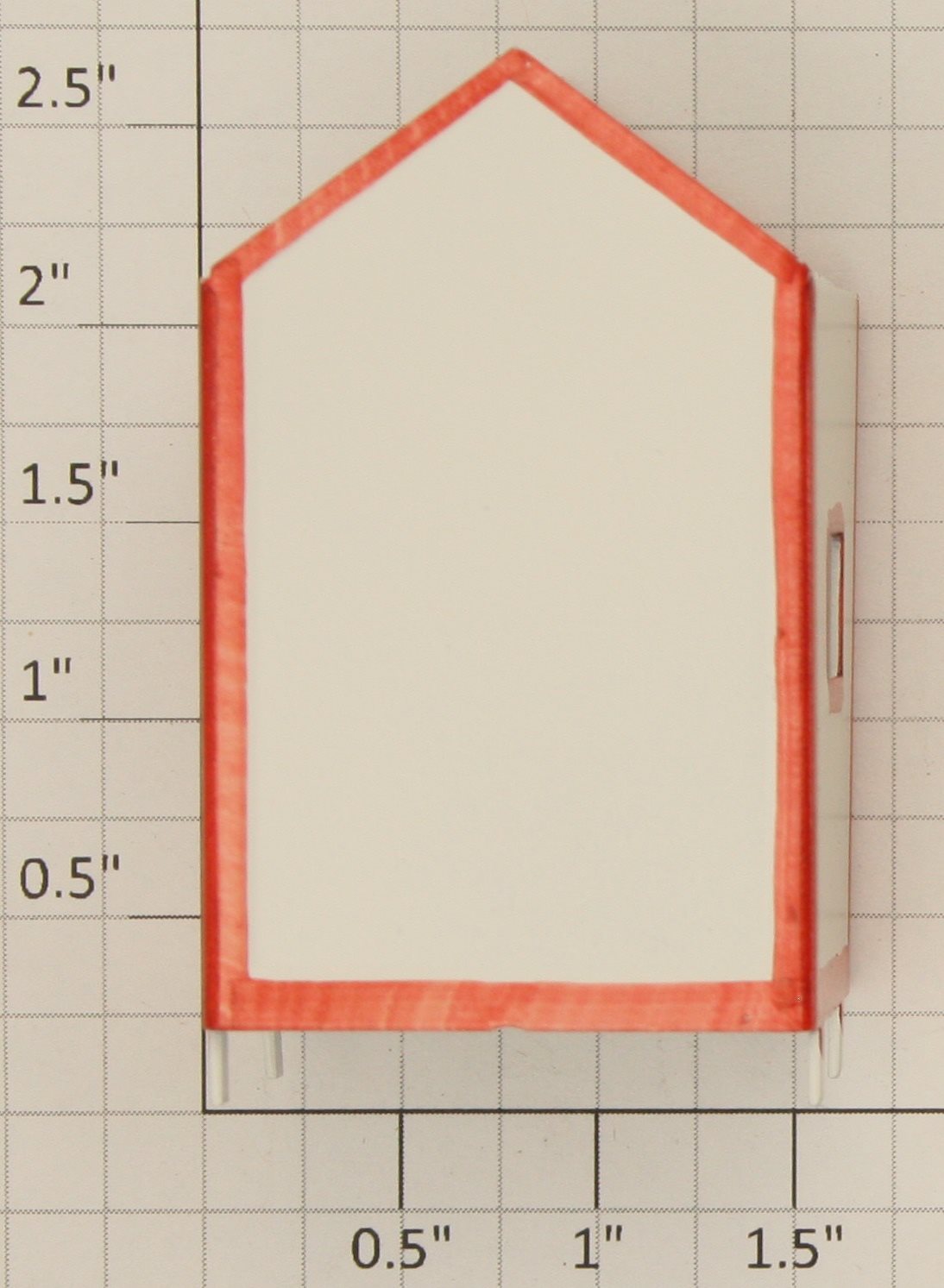 American Flyer PA9353 S Scale White House with Red Trim for Various Accessories