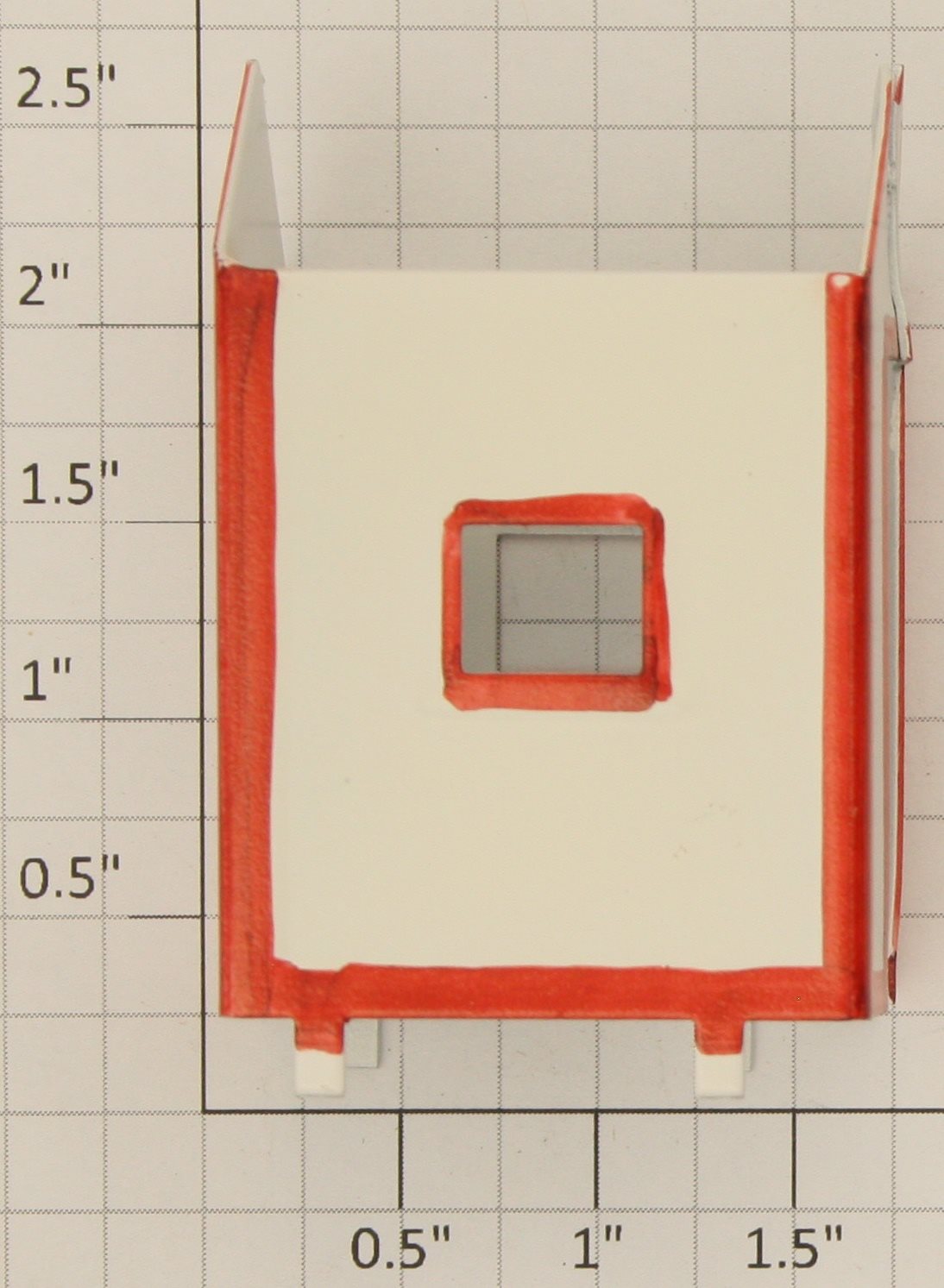 American Flyer PA9353 S Scale White House with Red Trim for Various Accessories