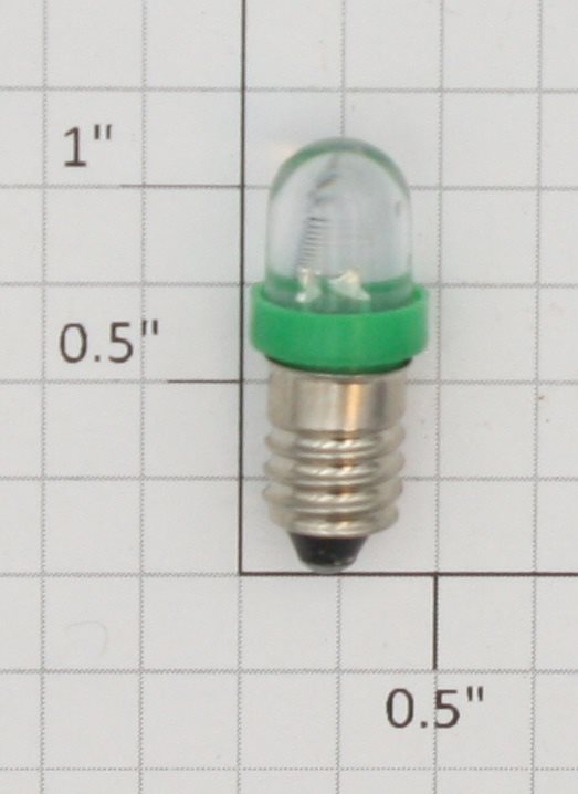 Lionel 1447G 18 Volt Screw Base Green Small Globe LED Light Bulb