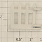 American Flyer 766-2 S Scale #766 Animated Guilford Station White Plastic Gate