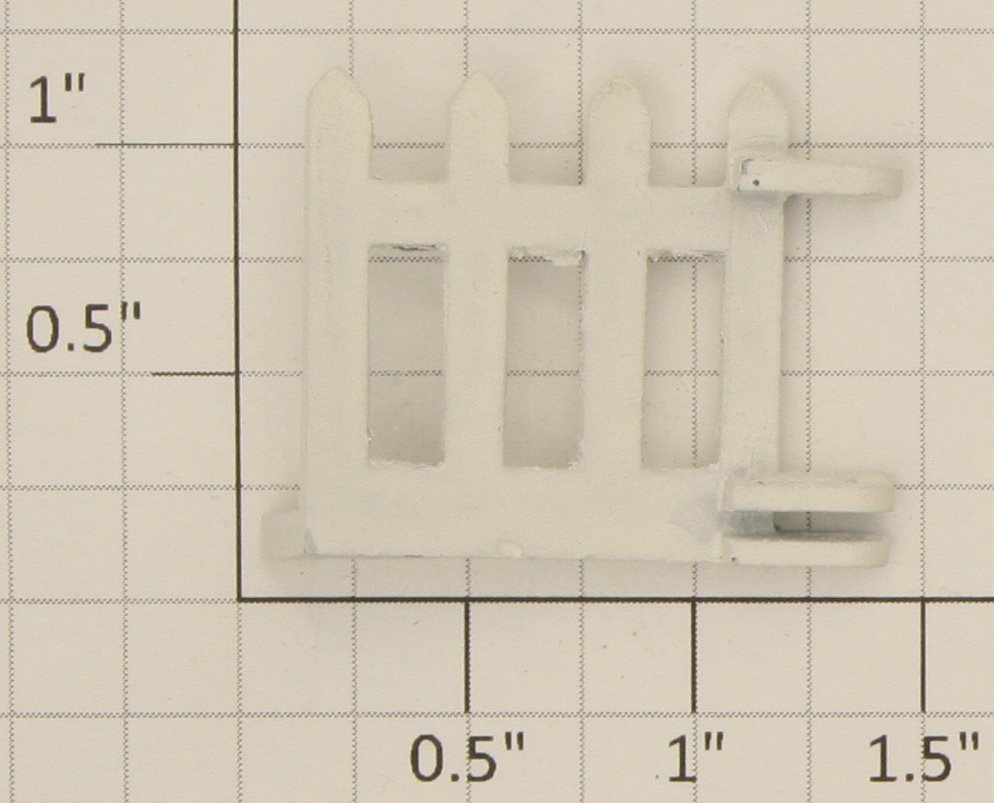 American Flyer 766-2 S Scale #766 Animated Guilford Station White Plastic Gate