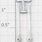 Roundhouse 20107 HO Unfinished Diecast Main Drive Rod (Set of 2)