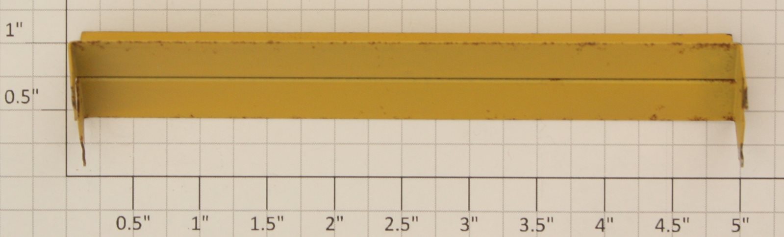 American Flyer 766-10 Guildford Animated Station Yellow Metal Bench