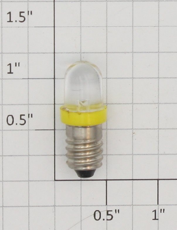 Lionel 1447L 18 Volt Screw Base Clear Small Globe LED Light Bulb