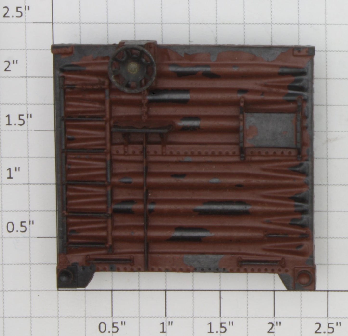 Lionel 714-17 Prewar Brown Boxcar End with Brakewheel