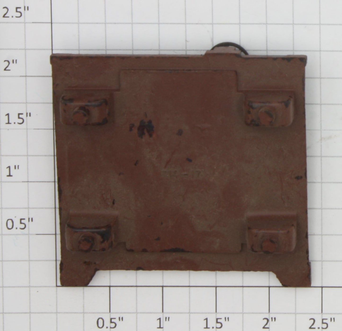 Lionel 714-17 Prewar Brown Boxcar End with Brakewheel