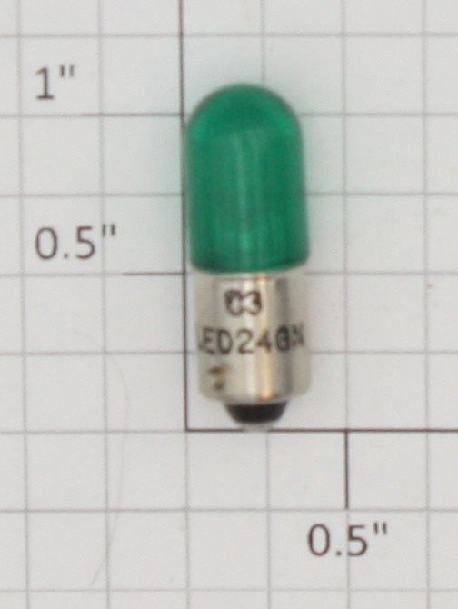 Lionel 1843G 24 Volt Bayonet Base Green LED Light Bulb