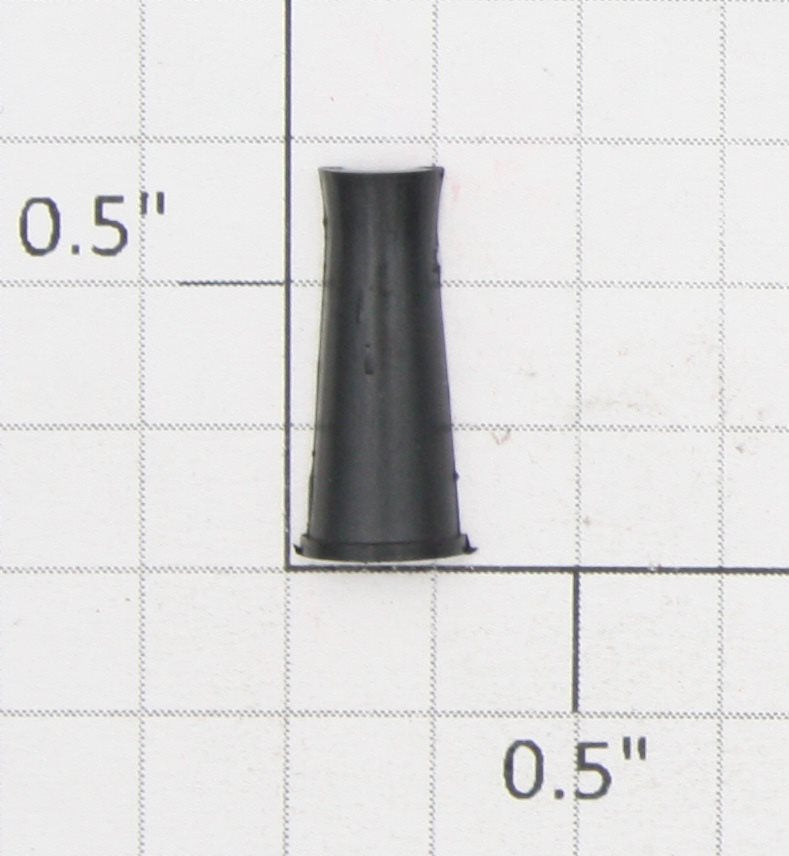 Roundhouse 22364 HO Black Plastic Tapered Smoke Stack Half