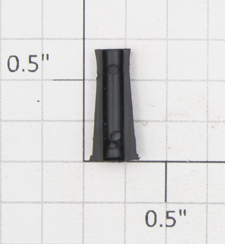 Roundhouse 22364 HO Black Plastic Tapered Smoke Stack Half