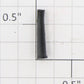 Roundhouse 22364 HO Black Plastic Tapered Smoke Stack Half