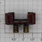 Lionel 2330-5 Red Lionel Atomic Brush Plate Complete (Rare)
