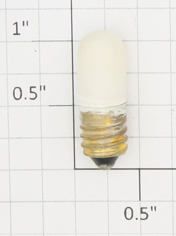 Lionel 46 6.3 Volt Miniature Screw Base Painted White Tall Light Bulb