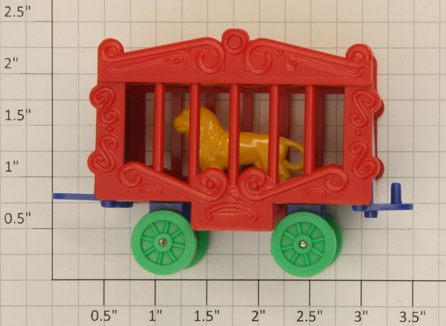 American Flyer 643-LC Gilbert S Gauge #643 Circus Cage w Yellow Lion