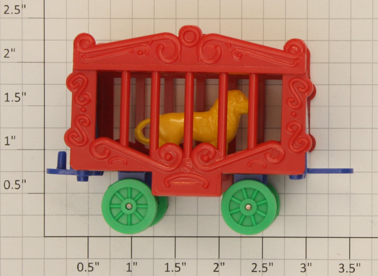 American Flyer 643-LC Gilbert S Gauge #643 Circus Cage w Yellow Lion
