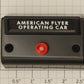 American Flyer XA14A964L S Scale Operating Car Control Button with Fahnestocks