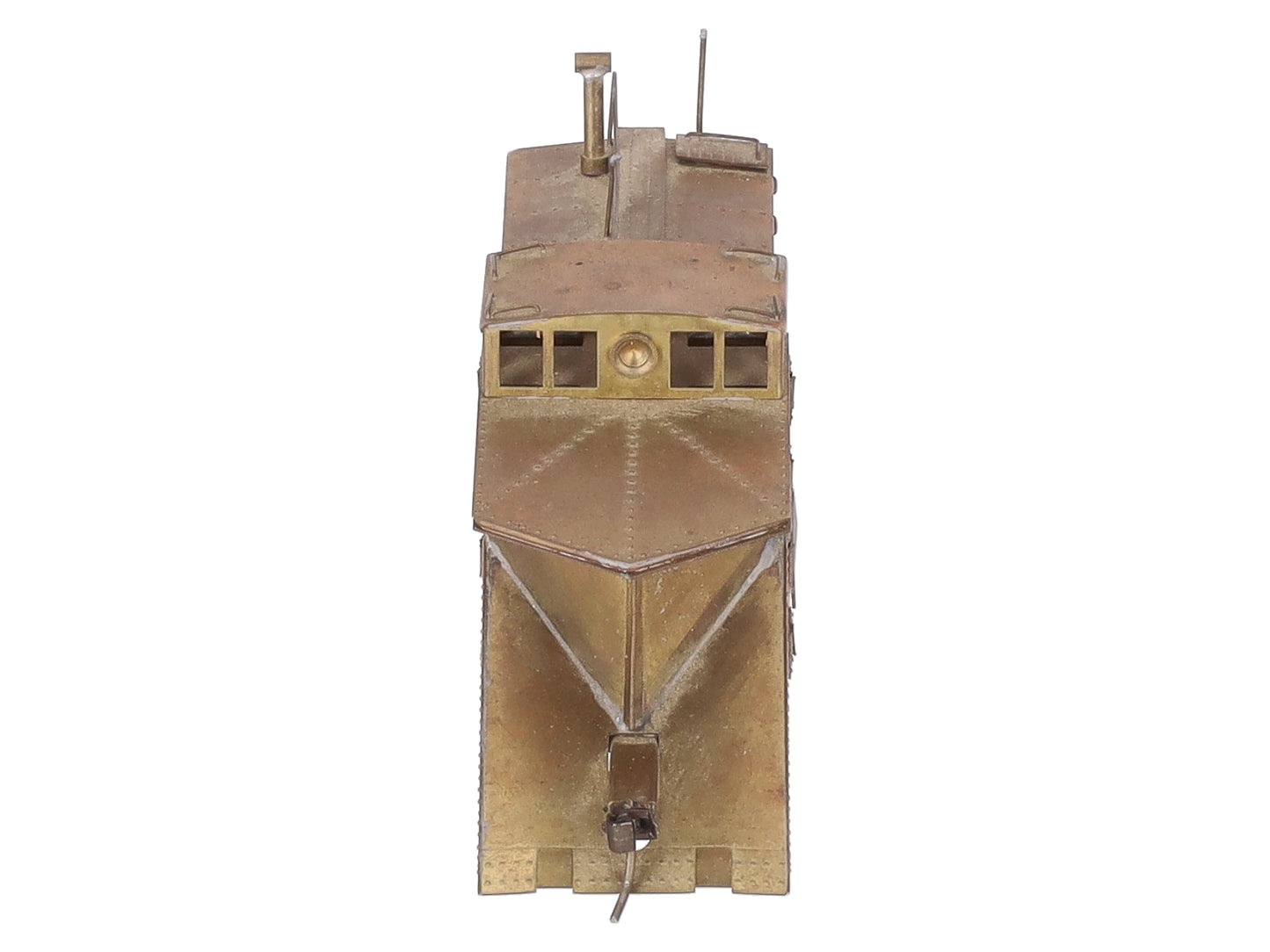 Kemtron HO BRASS Wedge Single Track Snow Plow -Unpainted VG