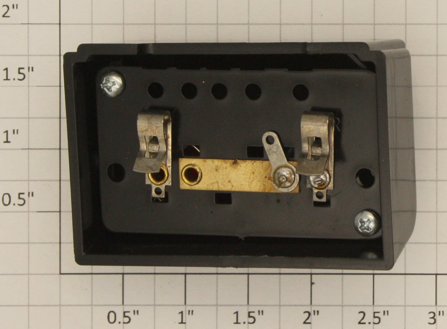 American Flyer XA14A965-AE S Scale Black Stock Yard Control Button