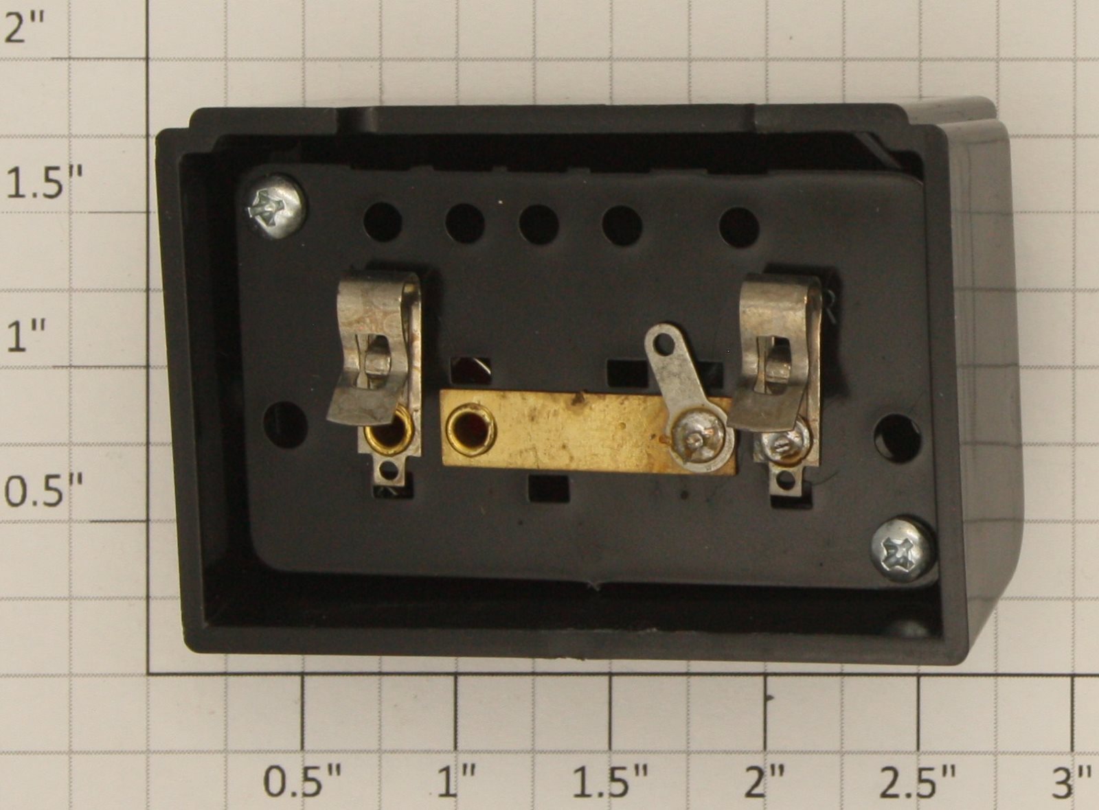 American Flyer XA14A965-AE S Scale Black Stock Yard Control Button