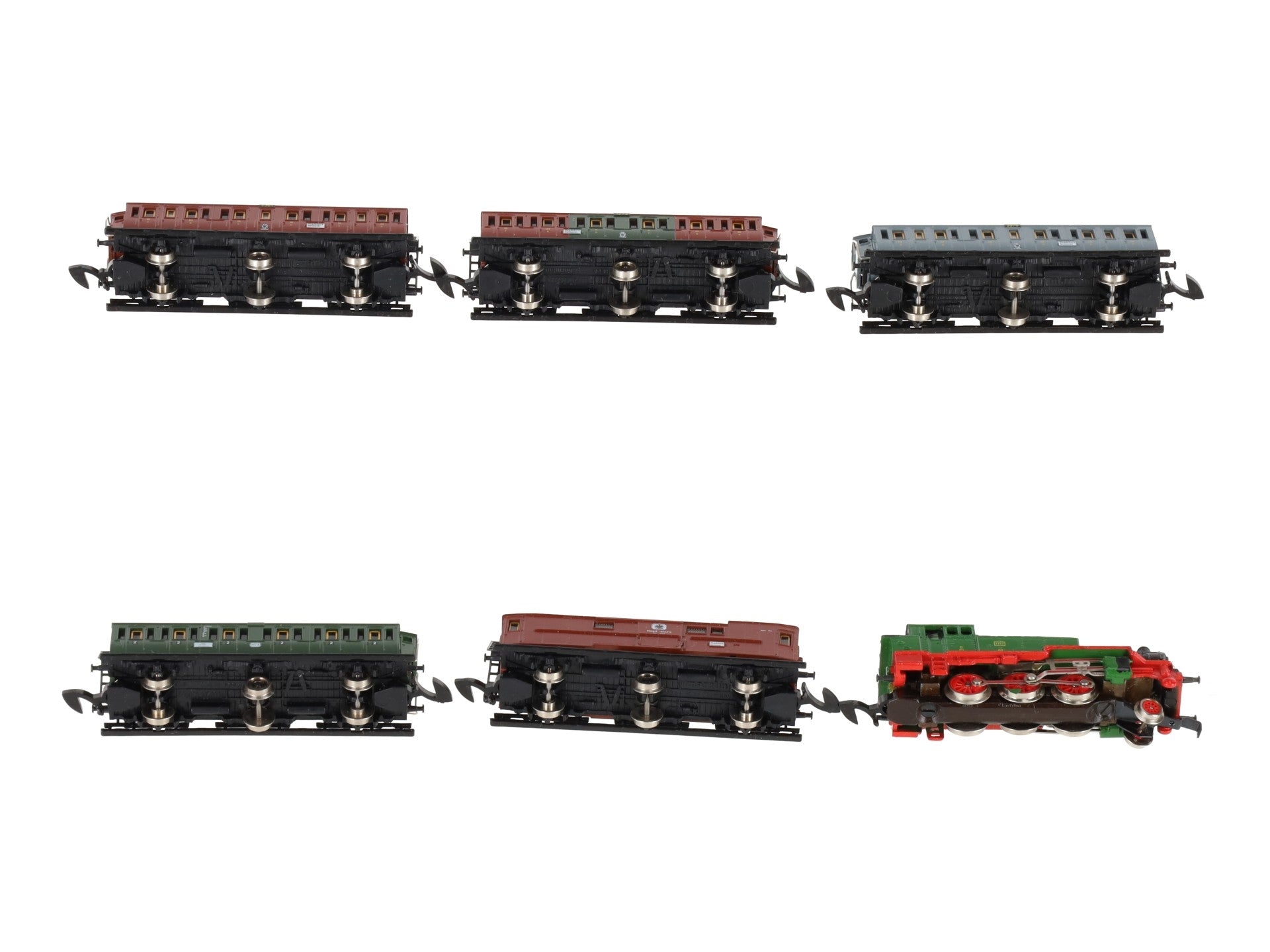 Marklin 8104 Z Scale Mini-Club Steam Passenger Train Set EX