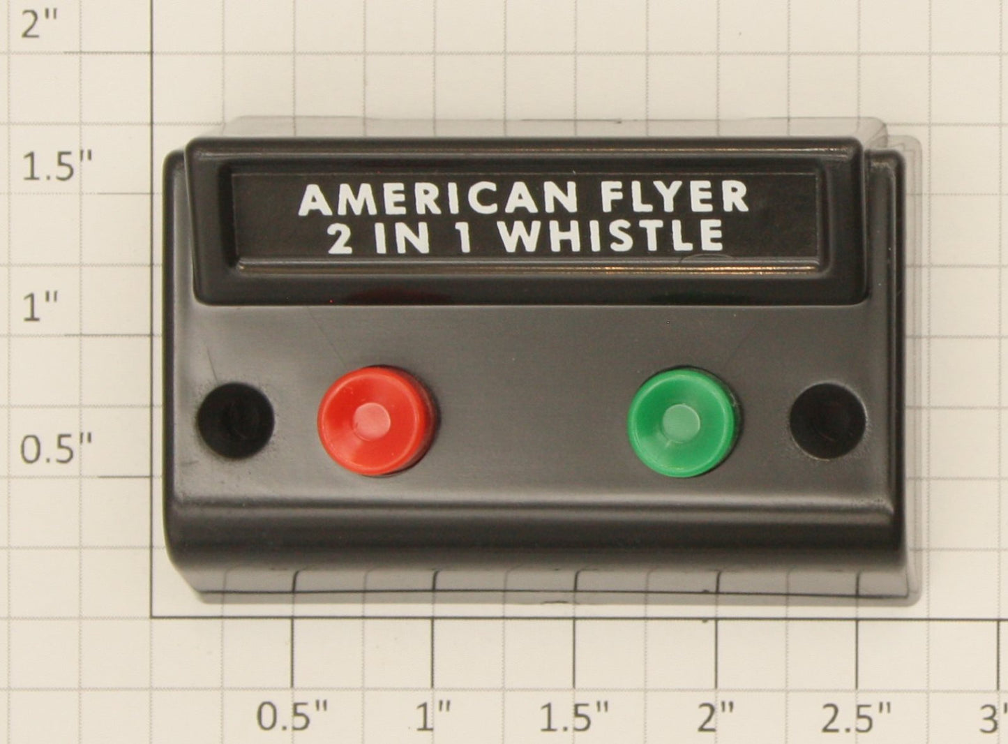 American Flyer XA10961-AE S Gauge Black 2 in 1 Whistle Control Button