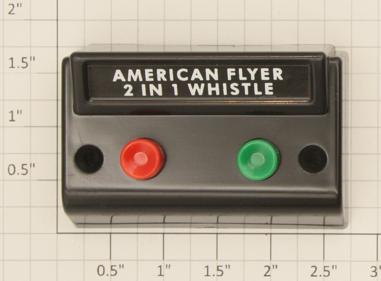 American Flyer XA10961-AE S Gauge Black 2 in 1 Whistle Control Button