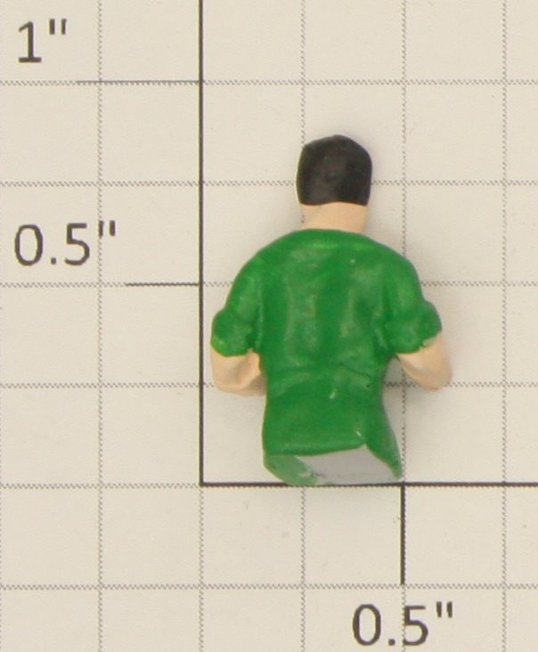 American Flyer FIG0206 Die-Cast Flyerville Counter Man Figure with Green Shirt