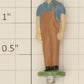 American Flyer FIG0204 Metal Wayside Station Cart Man Figure with Brown Hat