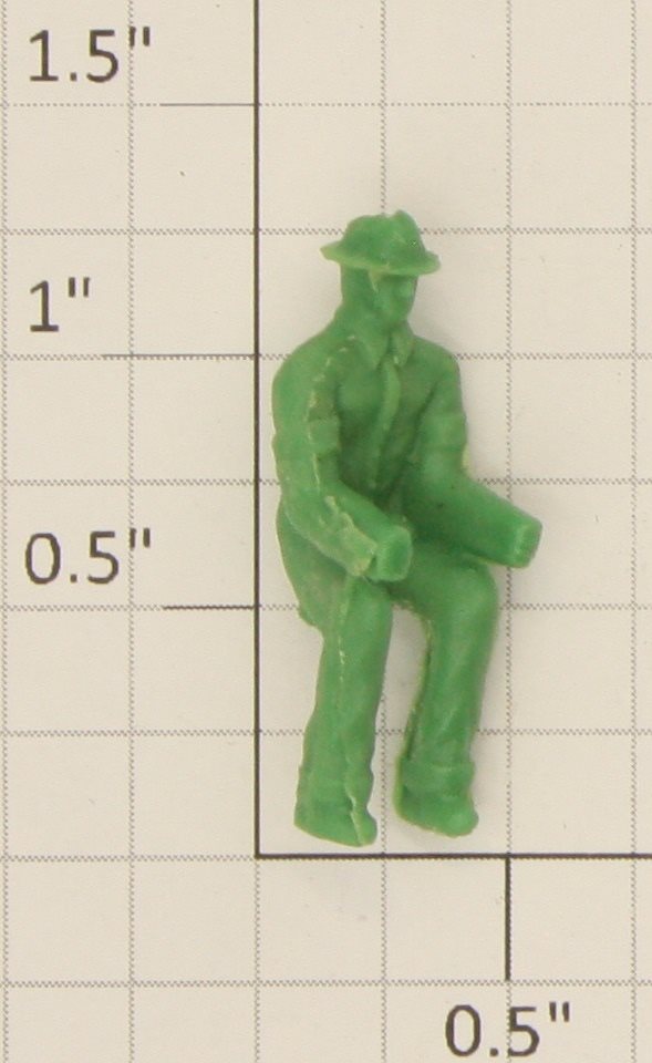 American Flyer PA13A022 Green Unpainted Plastic Truck Driver Figure