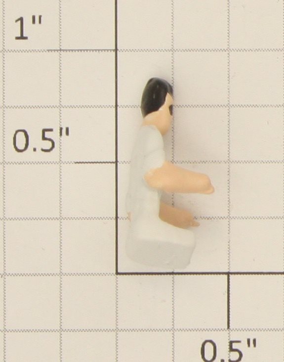 American Flyer FIG0205 Diecast Flyerville Counter Man Figure with White Shirt