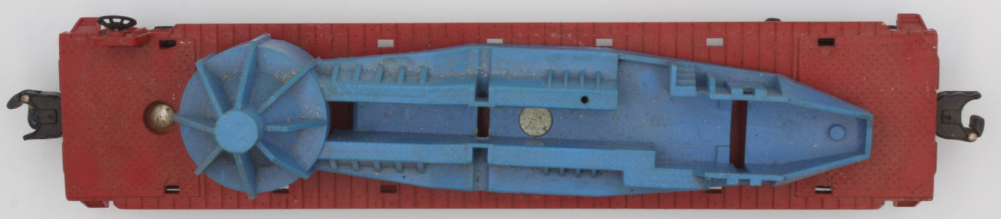 Lionel 6650-4 O Red Missile Launching Car w/ Launch Turret