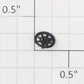 Roundhouse 90986 HO Black Plastic Brake Wheel
