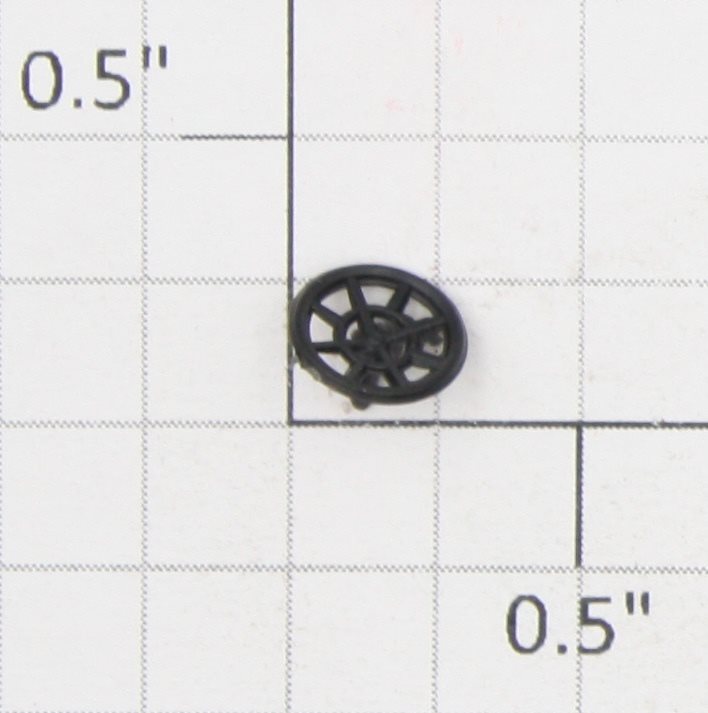 Roundhouse 90986 HO Black Plastic Brake Wheel