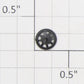 Roundhouse 90986 HO Black Plastic Brake Wheel