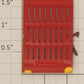American Flyer PA10054-PR S Scale Painted Red Stock Car Door with Left Latch