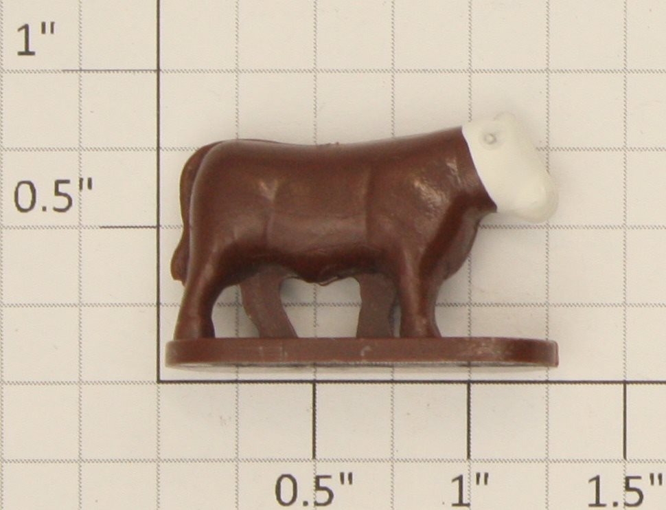 American Flyer XA11285 S Scale Brown Stock Yard Cattle without Felt