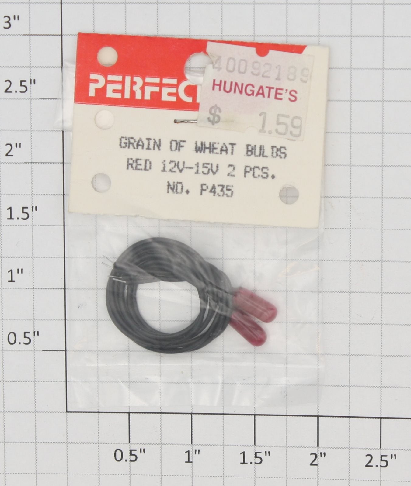 Perfect Science 435 Red 12V-15V Grain of Wheat Bulbs (Pack of 2)