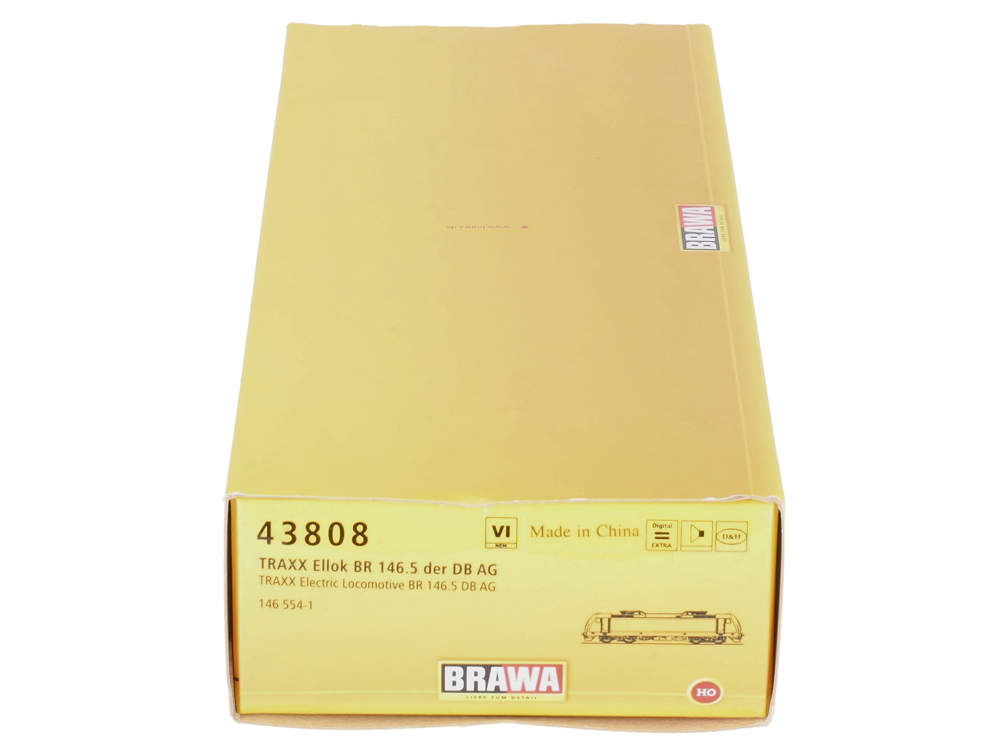 Brawa 43808 HO Scale DB BR 146.5 Traxx Electric Locomotive w/ DCC EX/Box