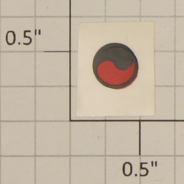 American Flyer 904-1 NP Black and Red Circle Logo Sticker Decal